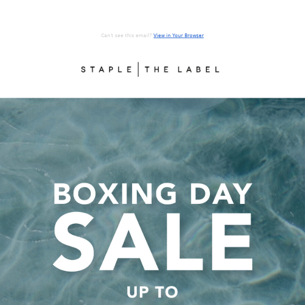 Boxing Day SALE | Up To 70% Off