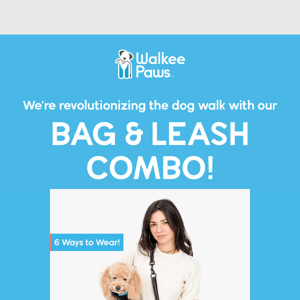 IT'S HERE 🐶 The Bag & Leash Combo!