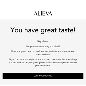 You have great taste, Alieva !