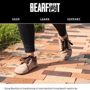 Bearfoot transitioning tips from Chris Duffin