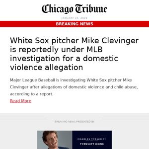 Report: White Sox's Mike Clevinger investigated for domestic violence allegation