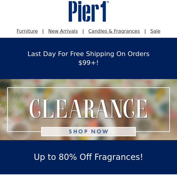🌹 Clearance Fragrances: Last Day for Free Shipping on $99+!