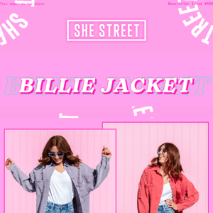 Our best selling Billie Jacket lands again next week 🪐