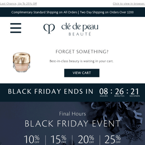 Our Black Friday Event Ending In 3. 2. 1.