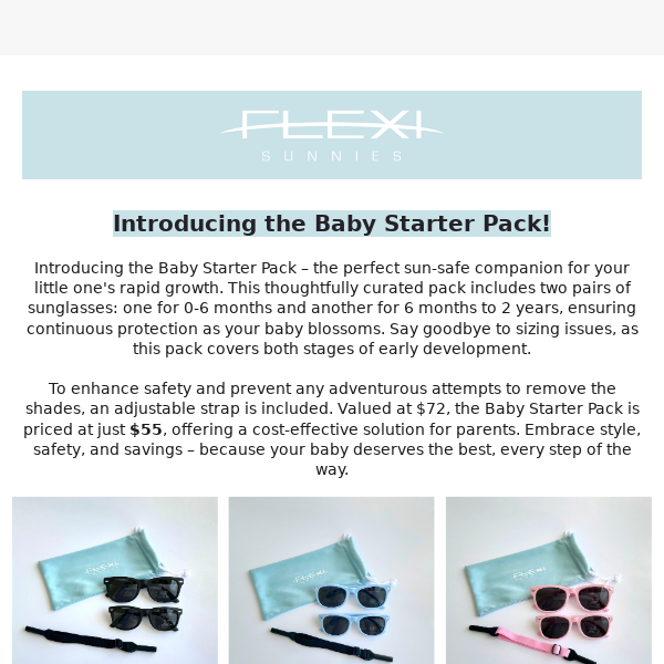 Baby Sunnies Starter Packs