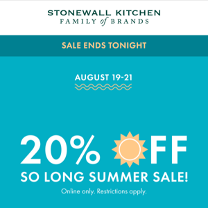 Don’t Wait: Get 20% OFF with Our End of Summer Sale