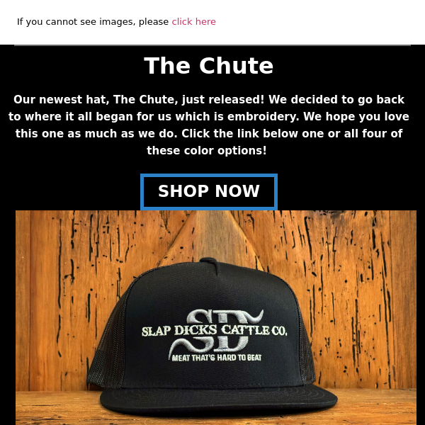Our newest hat - The Chute!