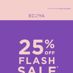 25% off Flash Sale ends tonight 🚨🚨🚨