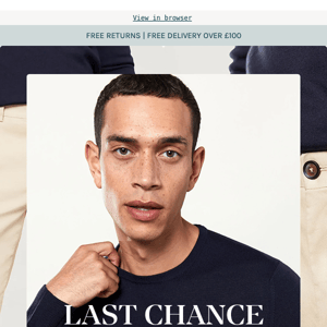 LAST CHANCE: 2 for £100 on Knitwear and Chinos