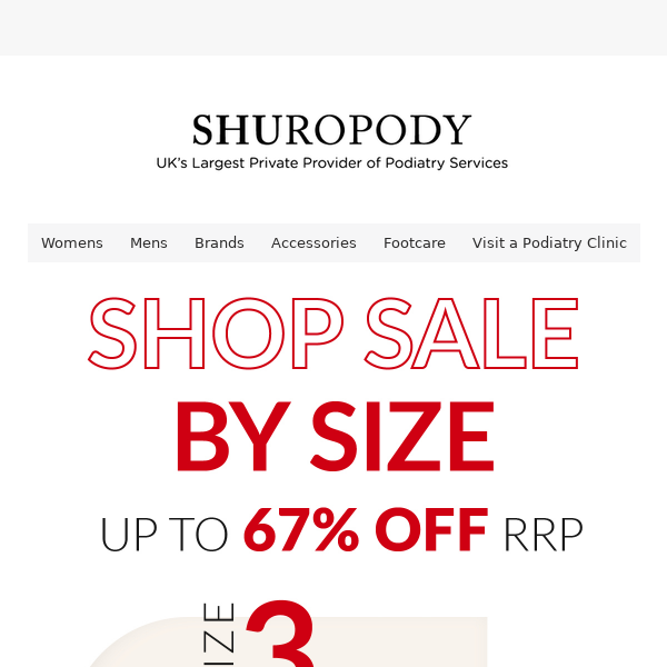 Shop Sale By Your Shoe Size