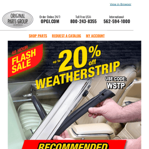 ⚠ Weatherstrip Flash Sale Ends at Midnight ⚠ 