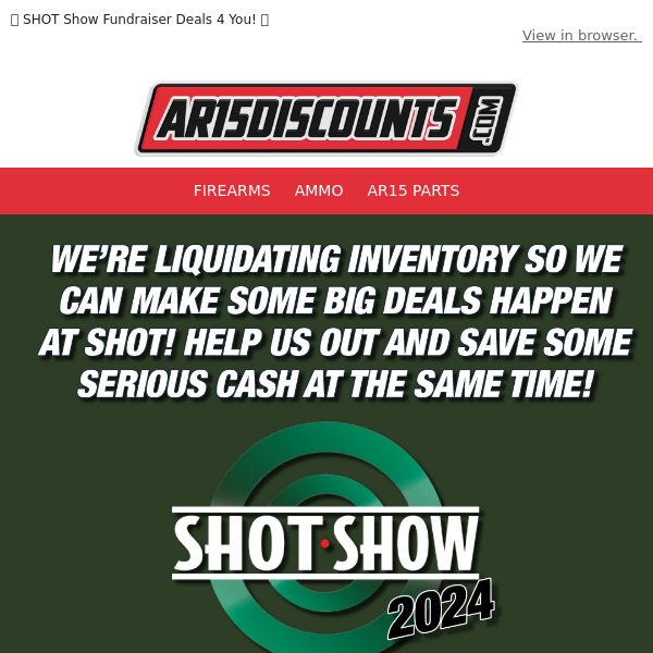  🎯 SHOT Show Fundraiser Deals 4 You! 🎯