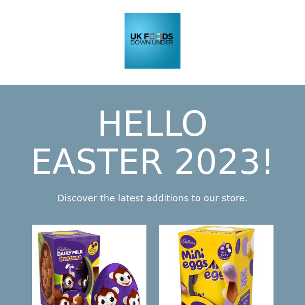 EASTER 2023 STOCK FINALLY STARTING TO ARRIVE IN STORE TOMORROW! AVAILABLE NOW ONLINE!