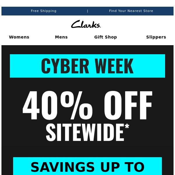 Cyber Week Savings: up to 60% Off Sitewide - Clarks Co North America