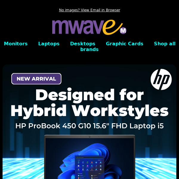 Designed for Hybrid Workstyles. HP ProBook 450 G10 15.6" FHD Laptop i5