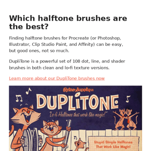 Which halftone brushes are the best?