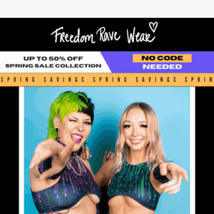 Freedom Rave Wear up to 50% off 🚨😻