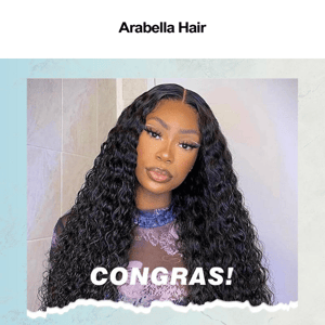 Congras! Free Wig is being sent