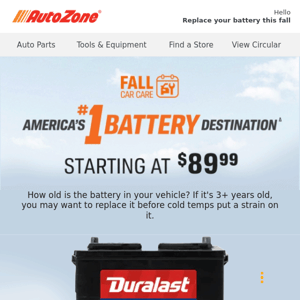 Your battery may not outlast the season