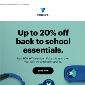 20% off to make this their best school year yet