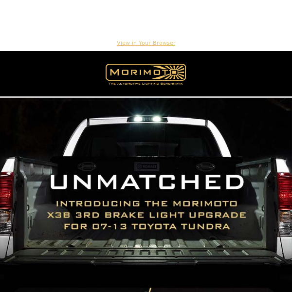 Tundra Glow-Up: Morimoto X3B Brake Light Upgrade Has Arrived!