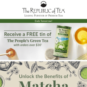 Free Tea Ends Tomorrow