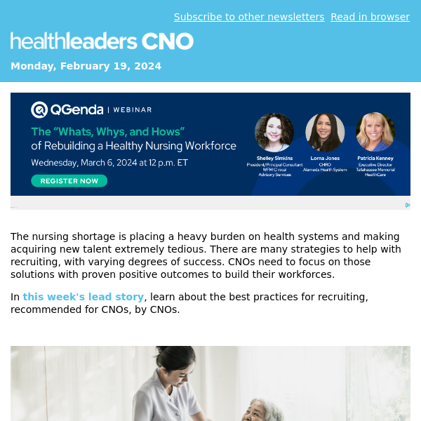 Advice on Recruiting, From CNOs, To CNOs