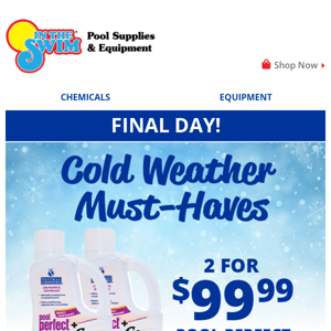 Final Hours for Hot Deals on cold weather must-haves!