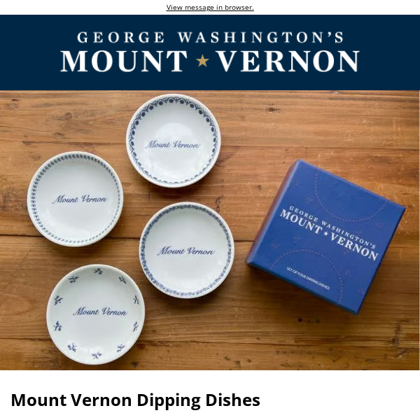 Products Only Available at Mount Vernon