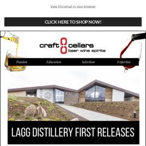 Lagg Distillery First Releases At Craft Cellars!