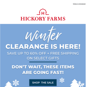 Winter Clearance! Save up to 60%