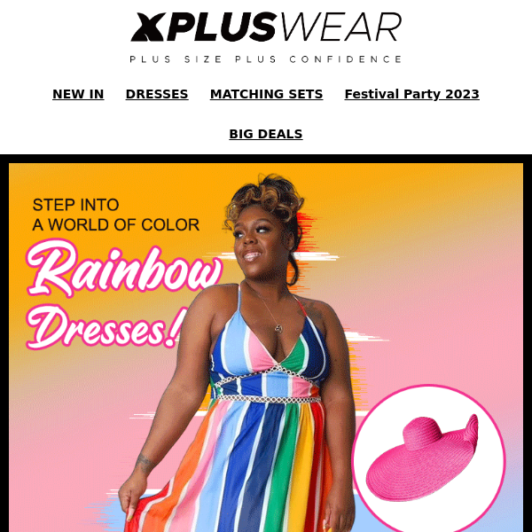 😘.Add a splash of color to your wardrobe with our vibrant and stylish rainbow dresses!
