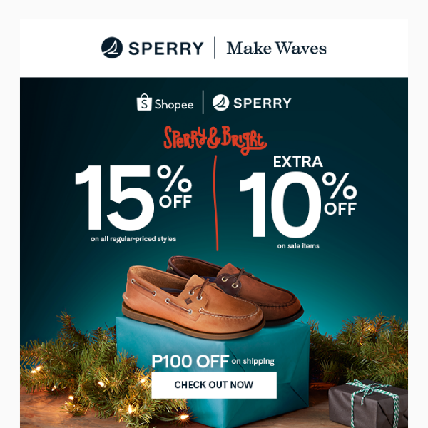 Make your holidays Sperry & Bright! ✨