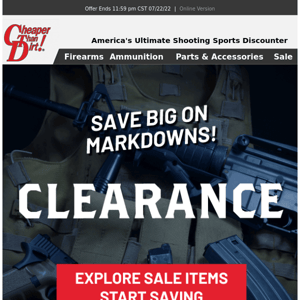 Browse These Bargains During Our Clearance Event!