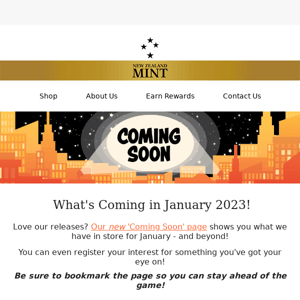 ✨ COMING SOON! January 2023