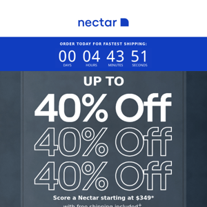 Clock strikes at midnight ⏰! Up to 40% OFF.