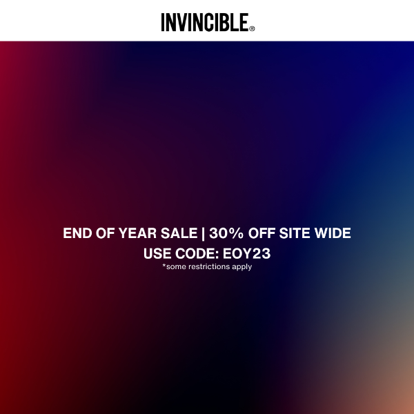 Ending Soon! End Of Year Site Wide Sale