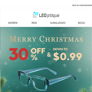 Christmas Sale! Down to $0.99 &amp; 30% Off! ✨ Fashion &amp; Affordable eyeglasses!