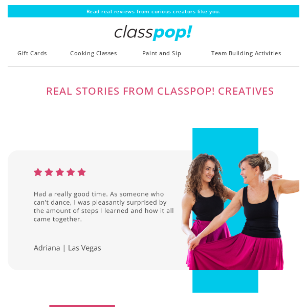 What is it Like to be a Classpop! Creative?