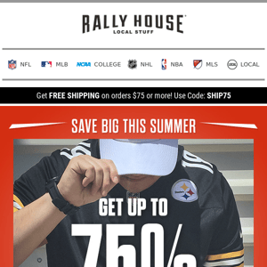 Rally House  Officially Licensed College, NFL, MLB, NHL, NBA, and