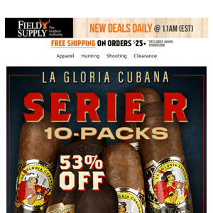 Cigars: La Gloria Cubana 53% off + more