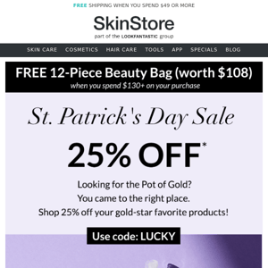 Feeling Lucky? Get 25% OFF!