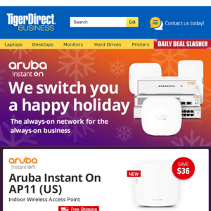 A Very Merry Sale w/ Aruba Instant On As Low As $54