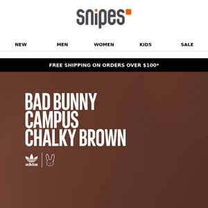 jueves Planta de semillero Usual 🚨 Release Alert: Bad Bunny Campus Chalky Brown - Snipes USA