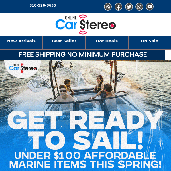 Get Ready to Sail! ⛵ under $100 Affordable Marine Items this Spring!