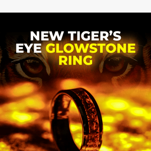 Brand New Tiger's Eye Glowstone Ring Just Dropped