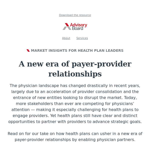 A new era of payer-provider relationships