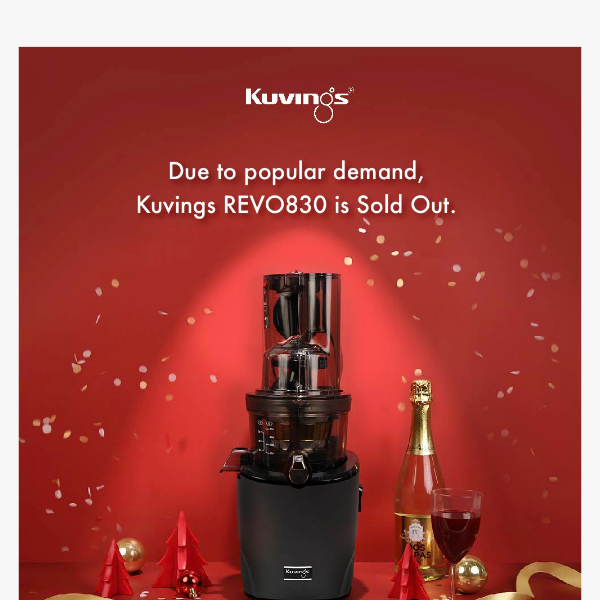 ⚡️ Kuvings VIP Exclusive: Get a Head Start to REVO830 Pre-order