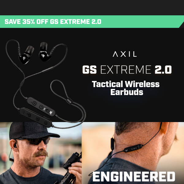 GSX 2.0. The Earbud Engineered for Your Lifestyle