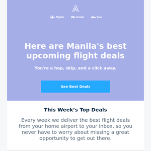 ✈️ Manila Flights from $36